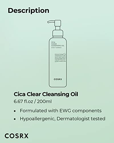 COSRX Pure Fit CICA Cleansing Oil | Sensitive Skin Makeup Remover