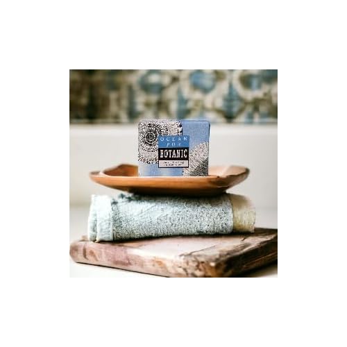 Greenwich Bay Vegan Natural Botantical Shea Butter Bar Soap, French Milled Triple Milled, Essential Oils, 6.35 ounces (Ocean Pur)