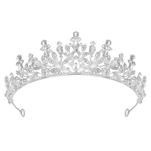 SWEETV Princess Tiaras and Crowns for Women,Girls,and Brides, Perfect for Wedding,Birthday Party,Pageants,Quinceaneras,Proms,Photoshoots and Special Costume Hair Styling Accessories