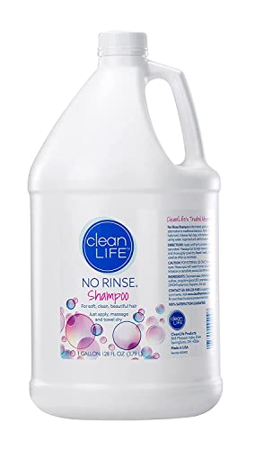 No-Rinse Shampoo, (1 Gallon) - Leaves Hair Fresh, Clean and Odor-Free, Rinse-Free Formula