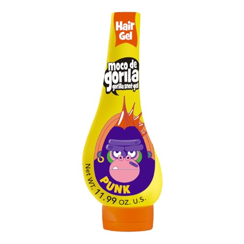 Moco de Gorila Punk Hair Gel - Maximum Hold, Water Reactivable, 3-Pack