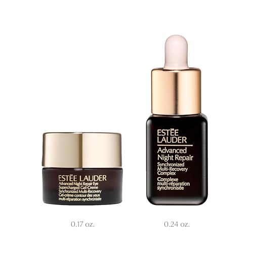 Est?e Lauder Advanced Night Repair Powerful Nighttime Renewal Set | Serum + Eye Gel-Creme Duo with Hyaluronic Acid & Peptides | Hydrating & Anti-Aging