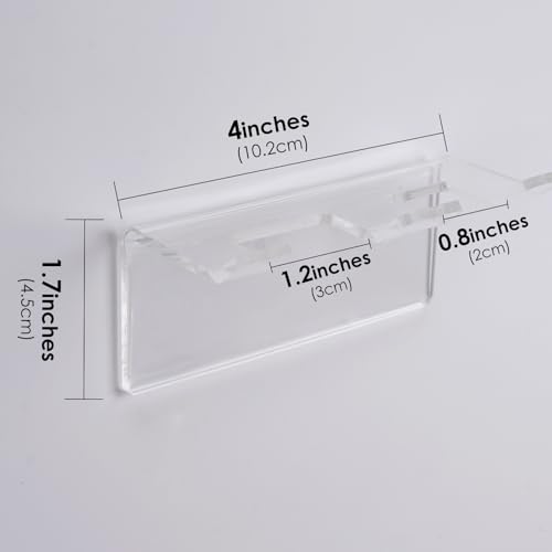 LUEXBOX 2Pack Safety Razor Holder for Shower Wall, Self Adhesive Razor and Brush Stand for Bathroom, Shaving Brush Stand Compatible with Fusion 5 Proglide, Mach 3 Classic(Clear)