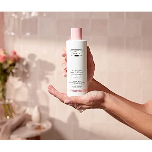 Christophe Robin Delicate Volumizing Shampoo With Rose Extracts for Thin, Fine, and Flat Hair 8.4 fl. oz