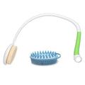 Fanwer 27.5¡± Back Bath Brush Long Handle for Shower and Silicone Body Scrubber, Shower Back Scrubber with Curved Handle for Elderly, Disabled, Limited Mobility, Post-Surgery, Frozen Shoulder