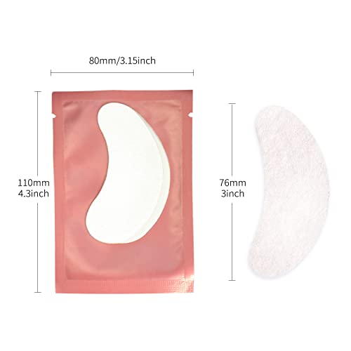 50 Pairs Pink Hydrogel Under Eye Patches for Lash Extensions