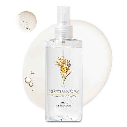 mimosu 97% Rice Water Hair Growth Spray - Fermented Rice Water & Biotin Serum, PHA Toner, Korean hair care Formula, 6.8fl.oz