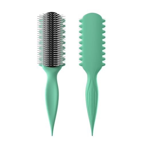 AM8:00 Curl Defining Brush for Curly Hair | 9-Row Design