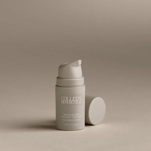COLLEEN ROTHSCHILD Gentle & Clear Overnight Treatment | For Blemish-Prone, Sensitive & Reactive Skin | Treats & Prevents Breakouts | With Salicylic Acid & Niacinamide | Fragrance-Free (0.5 fl oz)