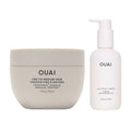 OUAI Anti Frizz Hair Treatment Bundle - Includes Anti Frizz Cr?me + Fine to Medium Treatment Masque (2 Count, 6 Oz/ 8 Oz)