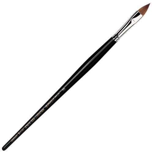 da Vinci Nails Series 18142 Acrylic Technique Nail Brush, Short Pointed Oval Kolinsky Red Sable with Lacquered Handle, Size 8