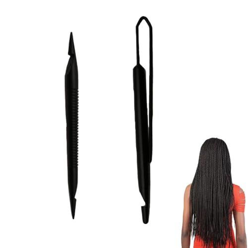 NentMent 2-Pack Loc Interlocking Tool Dual-End Dreadlock Crochet Hooks