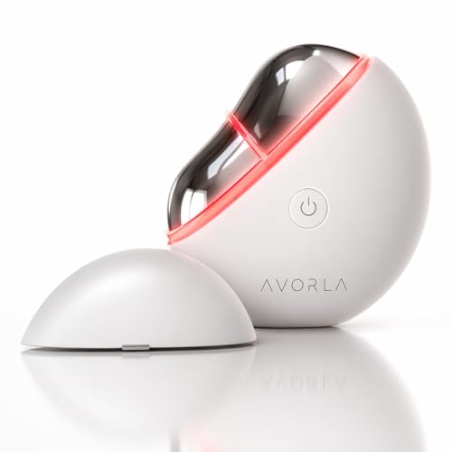 AVORLA LED Gua Sha Facial Toning Device with Heat & Microcurrent for Anti-Aging & Skin Firming
