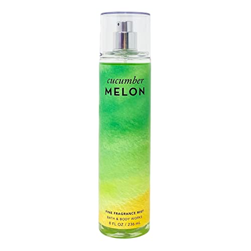 Bath & Body Works Cucumber Melon 2 Piece Bundle - Fragrance Mist and Body Cream
