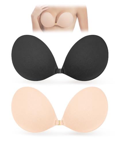 Falorda Backless Strapless Adhesive Bra - Reusable & Invisible