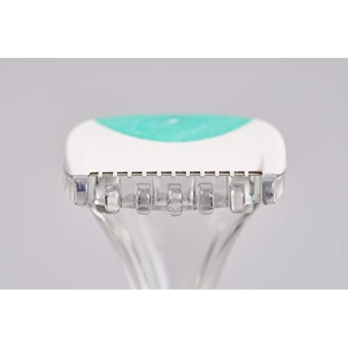 About Body Bikini Shavers - 3 Gentle Beauty Groomers, Japanese Steel Razor Ideal for Shaving, Exfoliating and Trimming Intimate Areas, Skin-Soothing Aloe Moisture Pad Gently Glides Along Skin