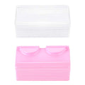 Blulu 50-Pack False Eyelash Storage Box - Pink Lash Case Organizer