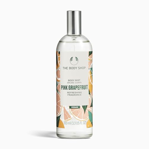 The Body Shop Pink Grapefruit Body Mist 3.3 Fl Oz Lightweight Refreshing Spray