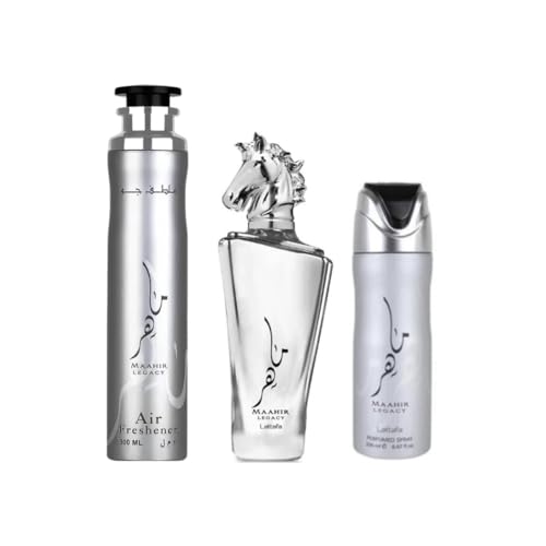 Lattafa Maahir Legacy Men's 3-Piece Gift Set