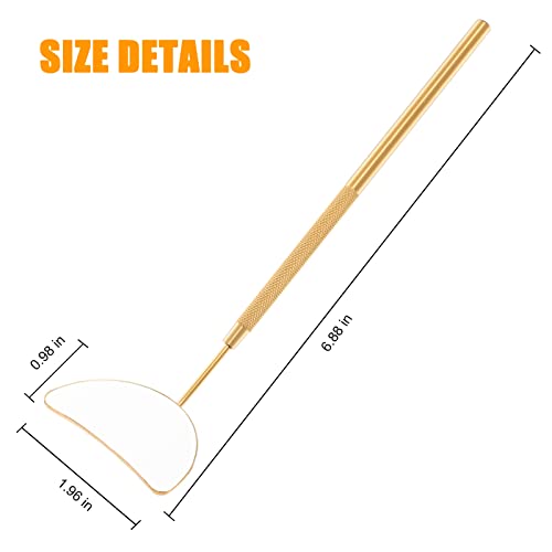 Large Half Moon Eyelash Extension Mirror - Professional Lash Inspection Tool
