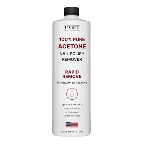 100% Pure Acetone Nail Polish Remover - 8 oz