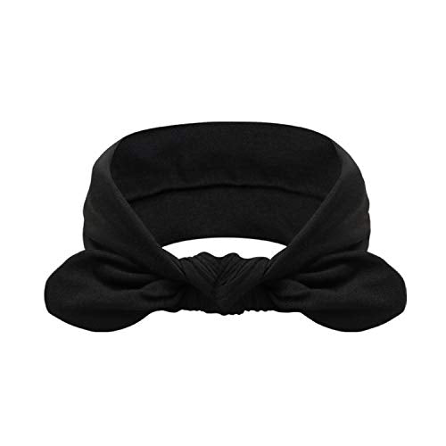 AQOKKA 8 Pack Women's Knotted Rabbit Ear Headbands - Elastic Hair Bands for Daily Wear