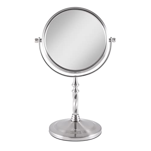 Zadro 7" Round Non-Lighted Makeup Mirror - 5X & 1X Magnification