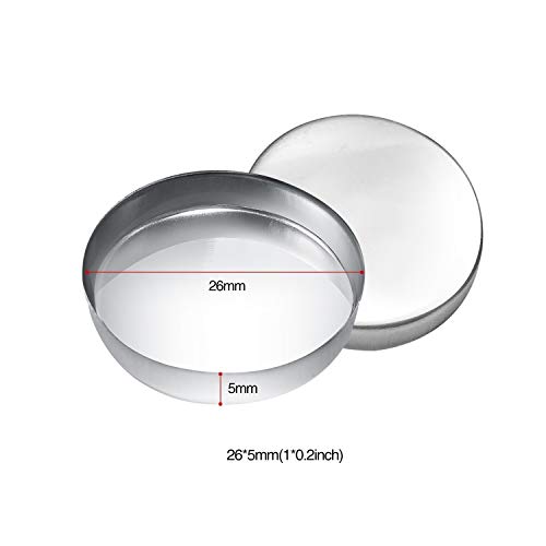 Allwon 56 Pack Round Metal Pans 26mm for Eyeshadow Palette