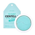 Petitfee 10 DAY Eye Mask Centella 20pcs (10pairs) - Soothing Eye Patch, Calming Eye Area with Madecassoside, Centella Asiatica Extract, Asiaticoside, travel friendly, lightweight
