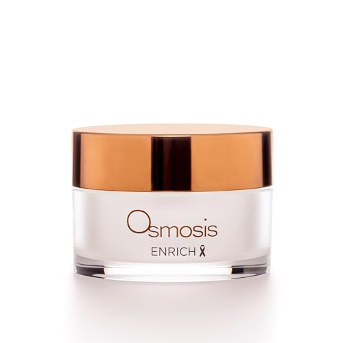 OSMOSIS ENRICH Smoothing Face & Neck Intensive Night Repair Cream Moisturizer with Chirata and Fruit Oils, 1 Oz