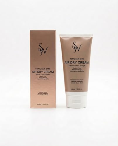 Swag Air Dry Hair Cream with Natural Oils & Vitamins, Frizz Control, Shine, 60ml