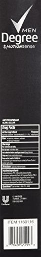 Degree Men Adrenaline Series Antiperspirant Deodorant 2.7oz x 5 + 1.7oz Extra Pack