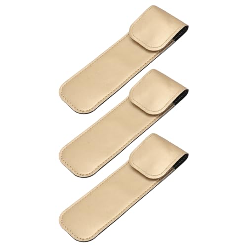 Beaupretty Pu Leather Tweezers Protective Case for Eyelash Grafting Smooth Shockproof Cover Travel Storage Sleeve 5.70X1.69X0.19In Lightweight Portable