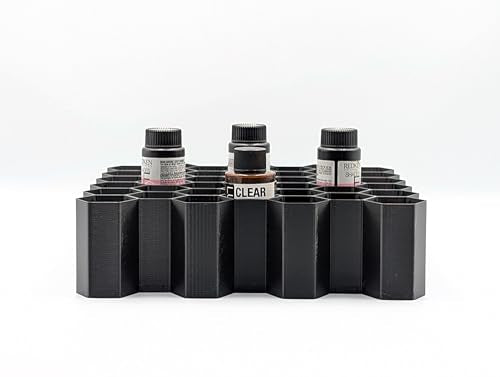 Hexagon Bottle Wall Mount Organizer - Stackable Salon Storage