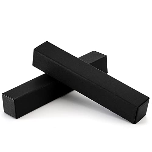 TOPZEA 118 Pack Lip Gloss Packaging Boxes, Kraft Paper Empty Lipgloss Packaging Cases Bulk Black Wrapping Box for Essential Oil, Mascara Tube, Perfume Sample, Small Business