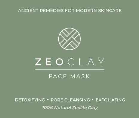 ZeoClay Organic Zeolite Clay Face Mask – Deep Pore Cleansing & Detox, Acne & Blackhead Treatment, Oil Control & Skin Tightening – Natural Spa-Quality Exfoliant for Radiant, Healthy Skin – 20 Uses