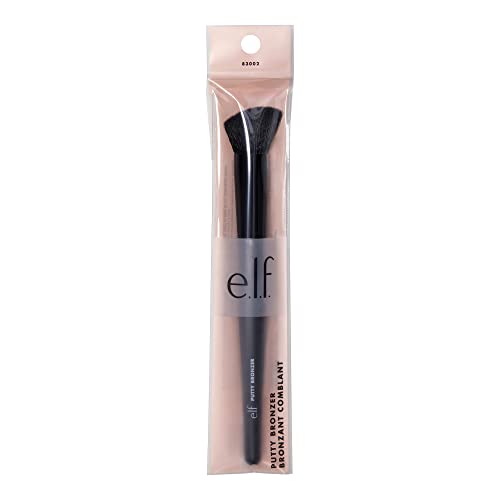 e.l.f. Angled Putty Bronzer Brush for Flawless Contour & Highlight