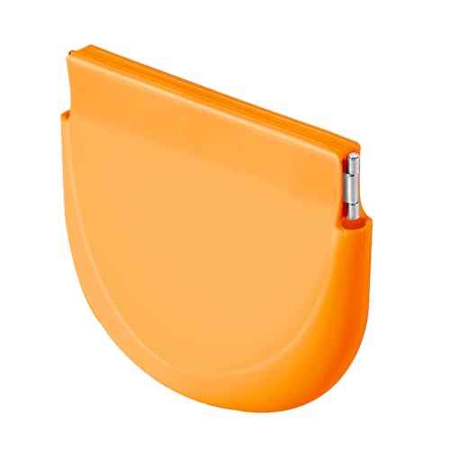 Annhua Silicone Retainer Case Partial Denture Case, Cute Mouth Guard Case Night Guard Case with Vent Holes, Slim Aligner Case Retainer Holder Case - Orange
