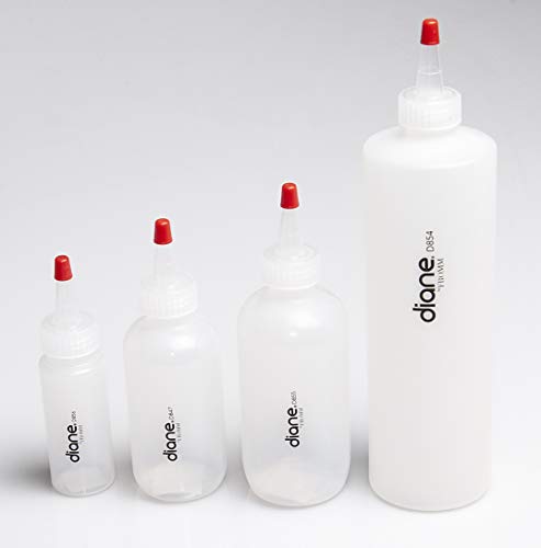 6 Ounce Clear Applicator Bottle - Refillable Dispensing Bottle with Cap
