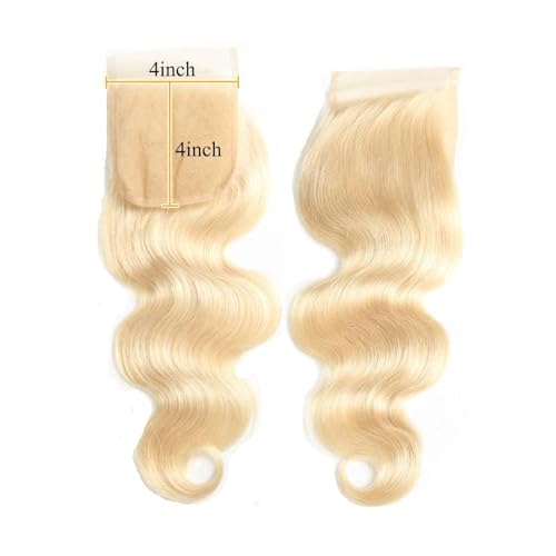 613 Blonde 4x4 Lace Closure Body Wave Human Hair