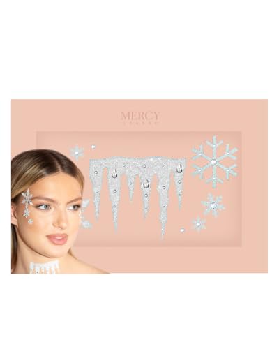 Ice Queen Face Jewels Stick On Gems - Frozen Costume Accessories
