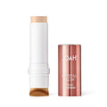JOAH Highlighter Stick, Crystal Glow Tinted Luminizer Contour Makeup, Crystalide Peptide for Clearer, Smoother Looking Skin, Built-In Detachable Brush, Ivory