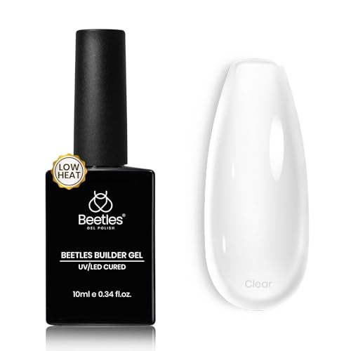 Beetles 8-in-1 Clear Builder Gel for Nails - Low Heat Formula