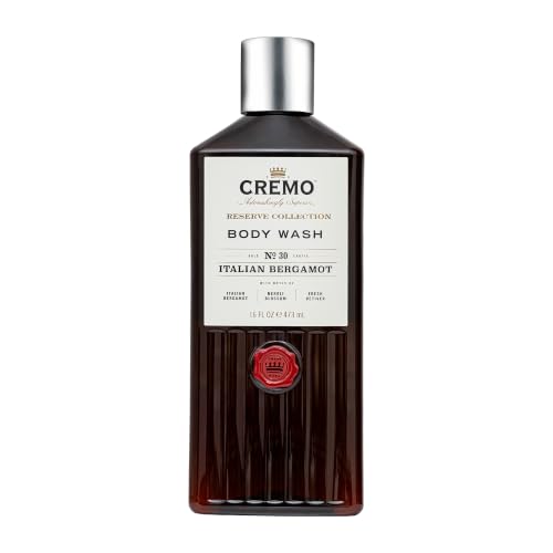 Cremo Italian Bergamot Body Wash for Men - 16 Fl Oz, Moisturizing & Fragrant