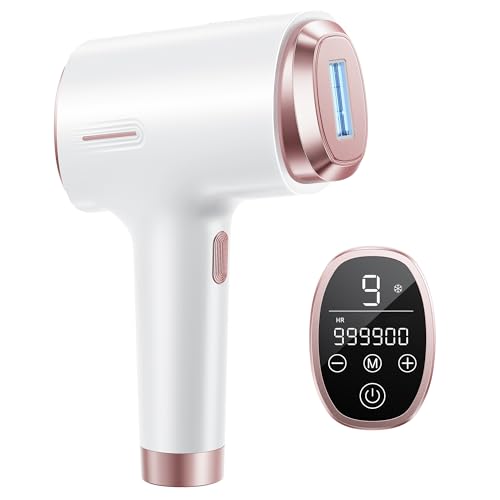 Ubroo IPL Laser Hair Removal Device Rose - 21J Energy, Painless at-Home Hair Reduction