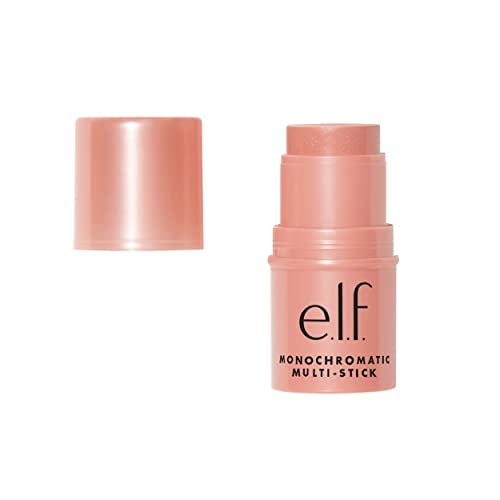 e.l.f. Monochromatic Multi Stick - Creamy Color for Eyes, Lips & Cheeks, Glistening Peach