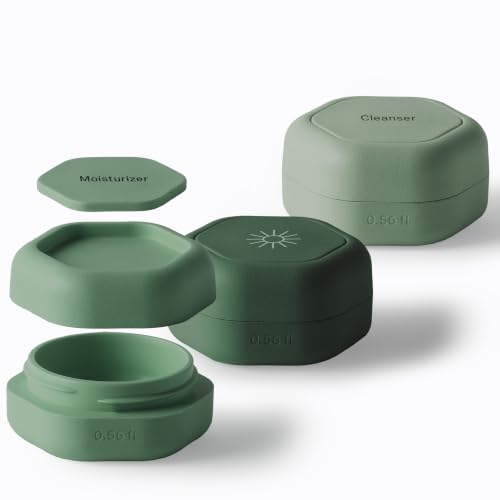 Cadence Capsules Travel Skincare Set - 3 Leak Proof Containers