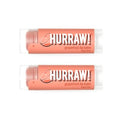Hurraw! Grapefruit Lip Balm, 2 Pack: Organic, Certified Vegan, Cruelty and Gluten Free. Non-GMO, 100% Natural Ingredients. Bee, Shea, Soy and Palm Free. Made in USA