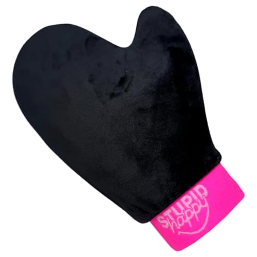 Self Tanning Mitt Applicator with Thumb | Double-Lined Velvet Glove for Flawless, Applying Tanning Mousse or Lotion | Soft, Reusable & Washable Self Tan Mitt