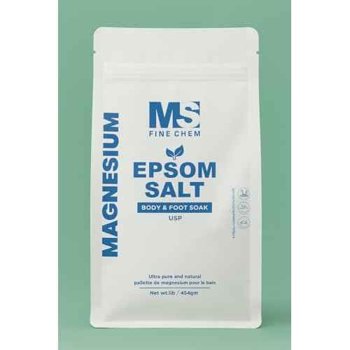 Magnesium Sulfate(Epsom Salt) 100% Pure Natural Organic USP Grade - 1 LB